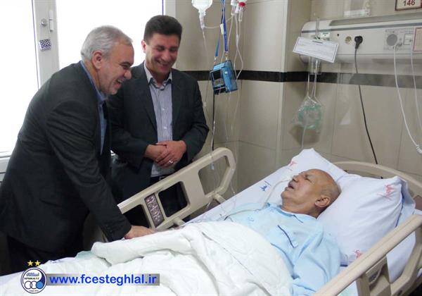 مدیرعامل و سرمربی باشگاه استقلال به ملاقات غلامحسین مظلومی رفتند