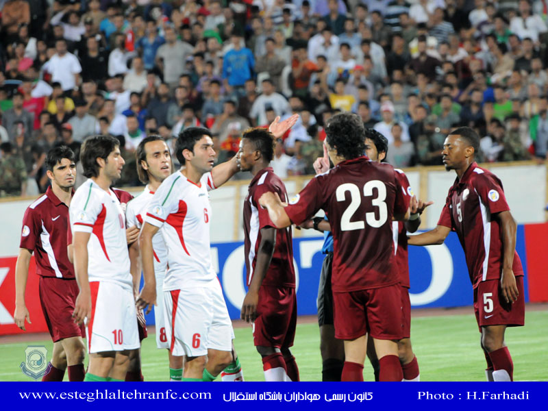 مسابقات انتخابی جام جهانی 2014 برزیل - ایران 0 قطر 0  - 23/03/1391 - درگیری در 18 قدم